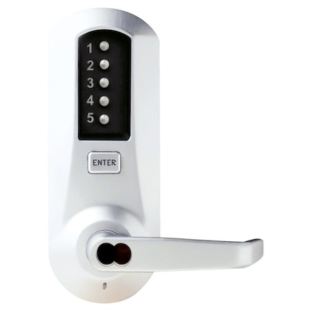 Cylindrical Combination Lever Lock, 2-3/4-in Backset, 1/2-in Throw Latch, 6/7-Pin SFIC Prep, Less Co